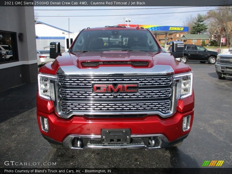 Cayenne Red Tintcoat / Jet Black 2021 GMC Sierra 2500HD Denali Crew Cab 4WD