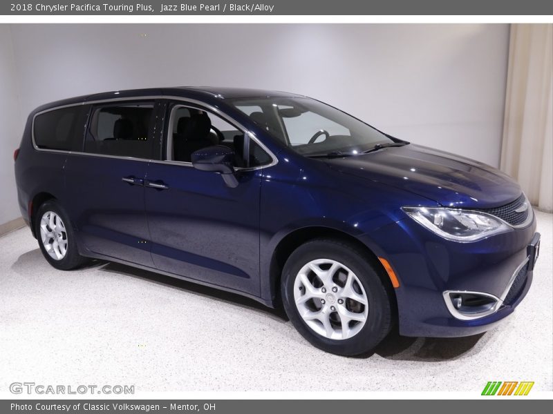 Jazz Blue Pearl / Black/Alloy 2018 Chrysler Pacifica Touring Plus