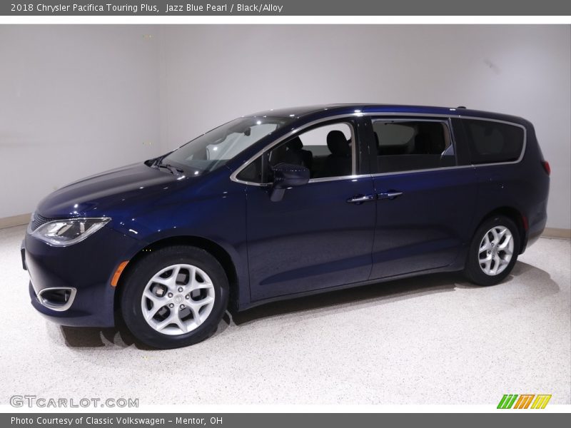 Jazz Blue Pearl / Black/Alloy 2018 Chrysler Pacifica Touring Plus