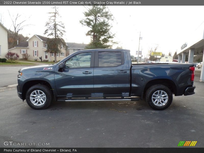 Shadow Gray Metallic / Jet Black 2022 Chevrolet Silverado 1500 Limited RST Crew Cab 4x4