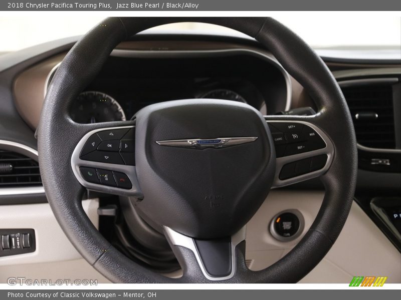 Jazz Blue Pearl / Black/Alloy 2018 Chrysler Pacifica Touring Plus