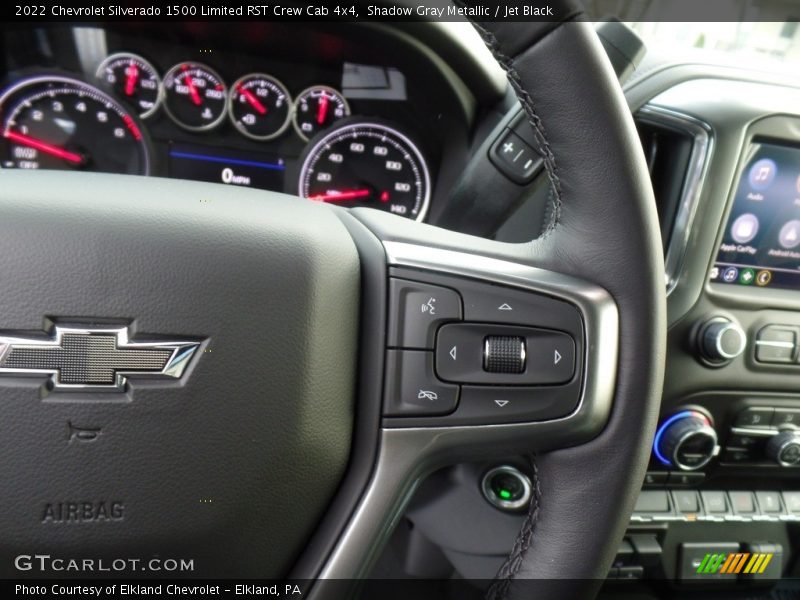 Shadow Gray Metallic / Jet Black 2022 Chevrolet Silverado 1500 Limited RST Crew Cab 4x4