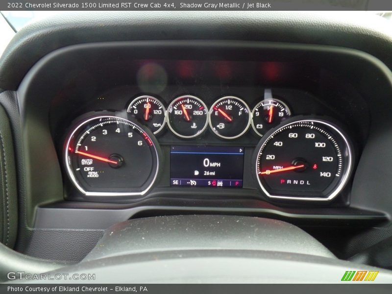 Shadow Gray Metallic / Jet Black 2022 Chevrolet Silverado 1500 Limited RST Crew Cab 4x4