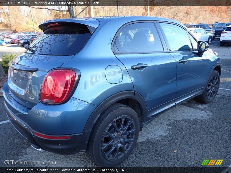 Blue Sky Metallic / Black 2018 Fiat 500X Trekking AWD