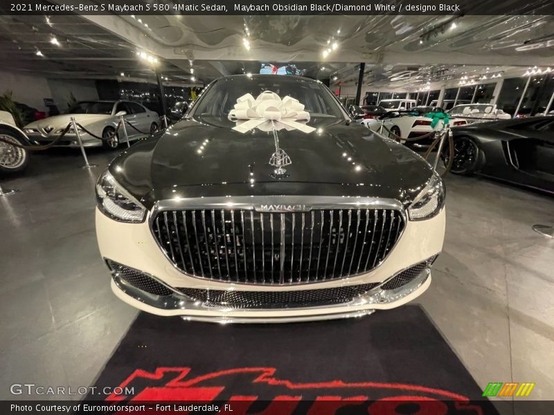 Maybach Obsidian Black/Diamond White / designo Black 2021 Mercedes-Benz S Maybach S 580 4Matic Sedan
