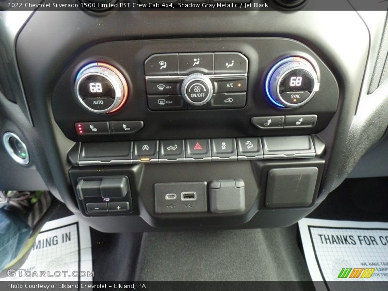 Shadow Gray Metallic / Jet Black 2022 Chevrolet Silverado 1500 Limited RST Crew Cab 4x4