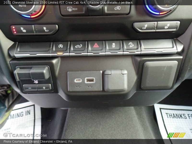 Shadow Gray Metallic / Jet Black 2022 Chevrolet Silverado 1500 Limited RST Crew Cab 4x4