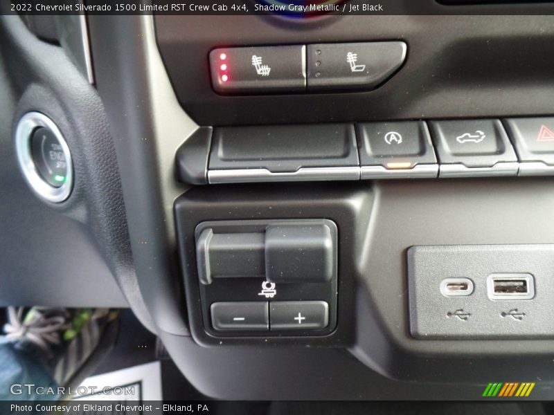 Shadow Gray Metallic / Jet Black 2022 Chevrolet Silverado 1500 Limited RST Crew Cab 4x4