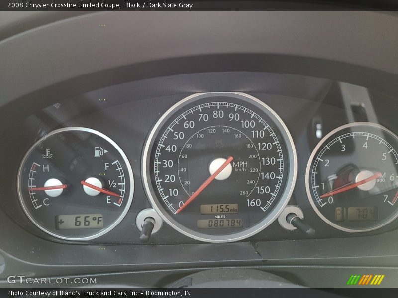 Black / Dark Slate Gray 2008 Chrysler Crossfire Limited Coupe