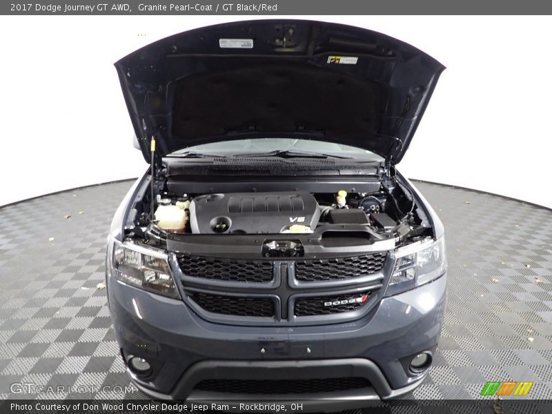 Granite Pearl-Coat / GT Black/Red 2017 Dodge Journey GT AWD