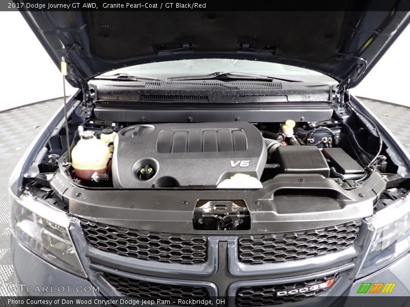 Granite Pearl-Coat / GT Black/Red 2017 Dodge Journey GT AWD