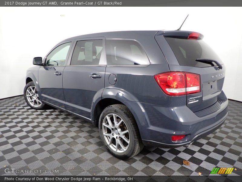 Granite Pearl-Coat / GT Black/Red 2017 Dodge Journey GT AWD