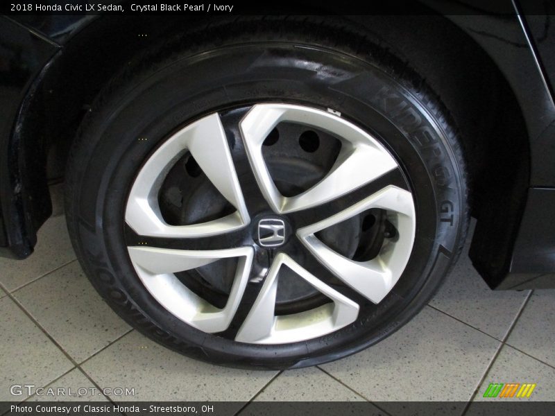 Crystal Black Pearl / Ivory 2018 Honda Civic LX Sedan