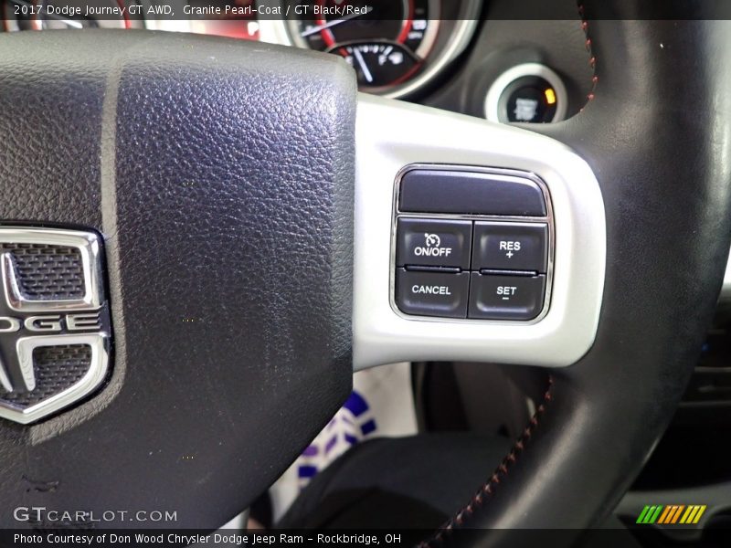 Granite Pearl-Coat / GT Black/Red 2017 Dodge Journey GT AWD