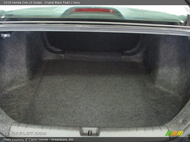 Crystal Black Pearl / Ivory 2018 Honda Civic LX Sedan
