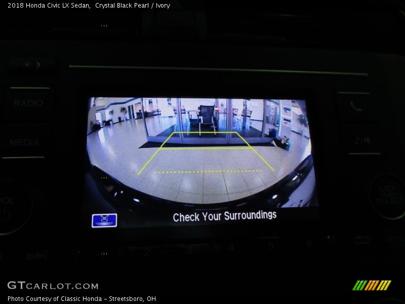 Crystal Black Pearl / Ivory 2018 Honda Civic LX Sedan