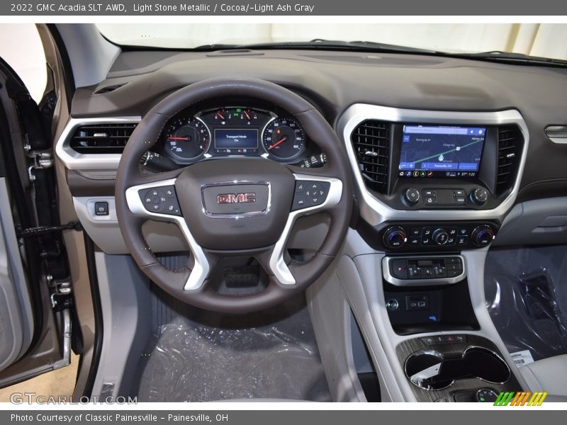 Light Stone Metallic / Cocoa/­Light Ash Gray 2022 GMC Acadia SLT AWD
