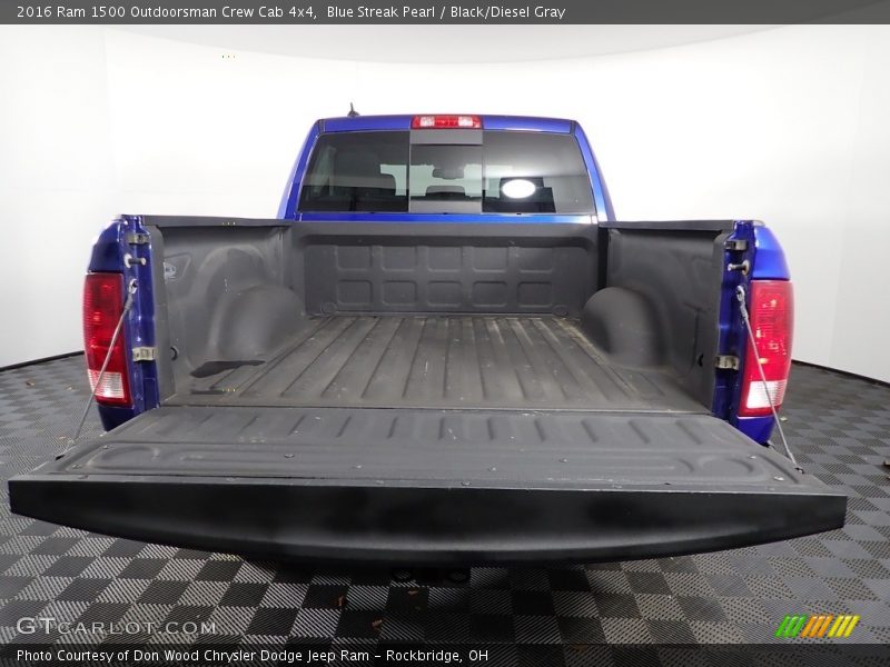 Blue Streak Pearl / Black/Diesel Gray 2016 Ram 1500 Outdoorsman Crew Cab 4x4