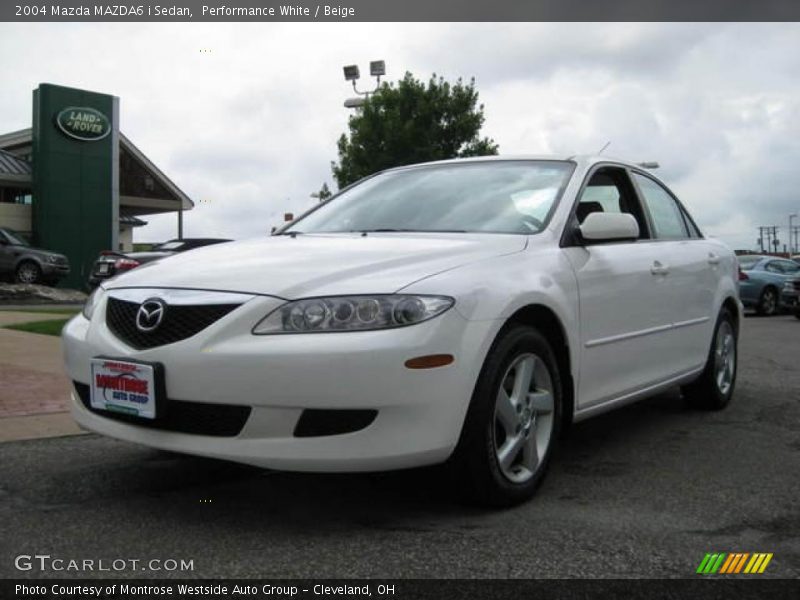 Performance White / Beige 2004 Mazda MAZDA6 i Sedan