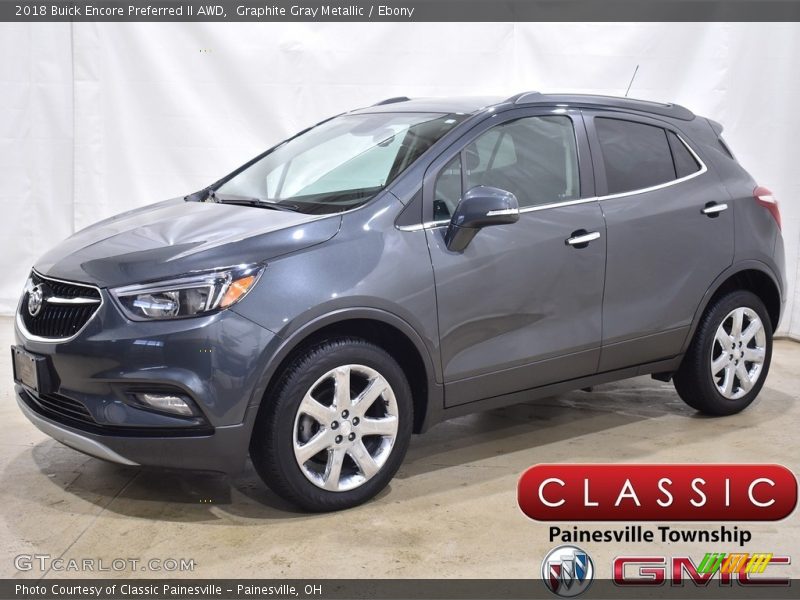 Graphite Gray Metallic / Ebony 2018 Buick Encore Preferred II AWD