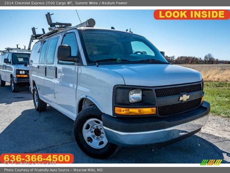 Summit White / Medium Pewter 2014 Chevrolet Express 2500 Cargo WT