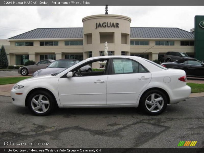 Performance White / Beige 2004 Mazda MAZDA6 i Sedan