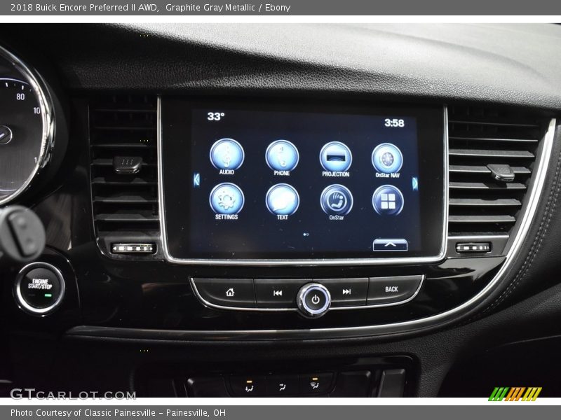 Graphite Gray Metallic / Ebony 2018 Buick Encore Preferred II AWD