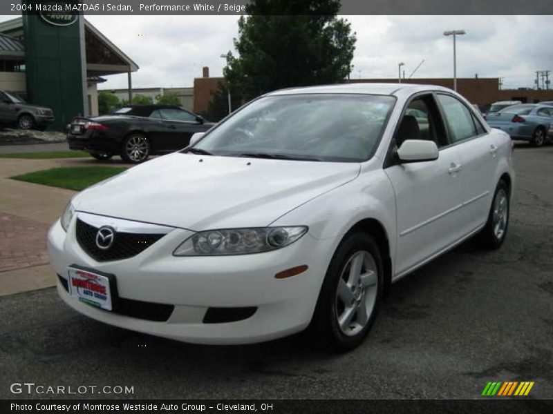 Performance White / Beige 2004 Mazda MAZDA6 i Sedan