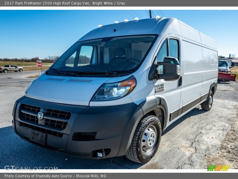 Bright White / Gray 2017 Ram ProMaster 2500 High Roof Cargo Van