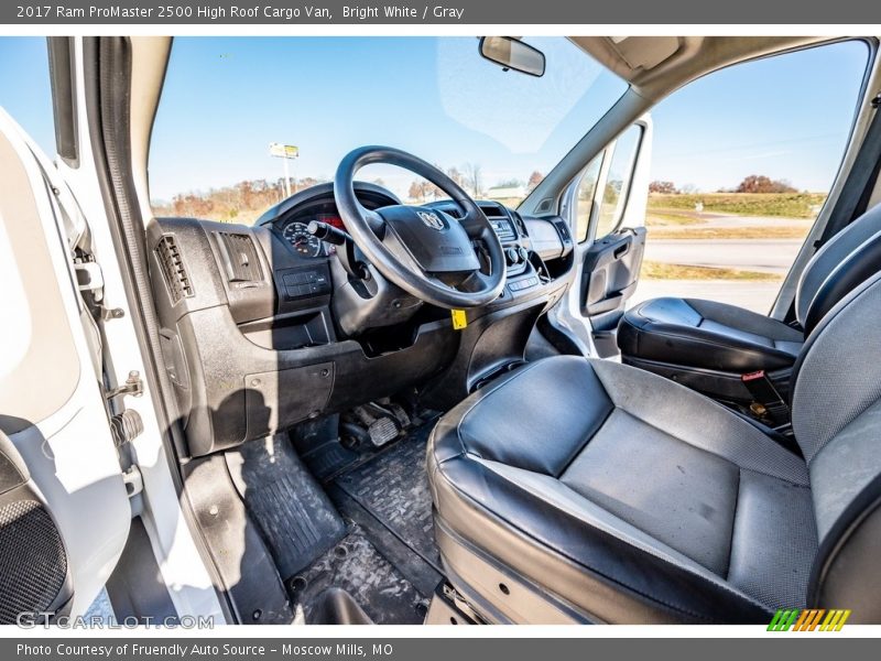 Bright White / Gray 2017 Ram ProMaster 2500 High Roof Cargo Van