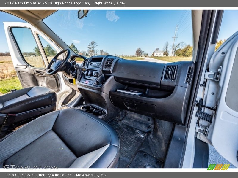 Bright White / Gray 2017 Ram ProMaster 2500 High Roof Cargo Van