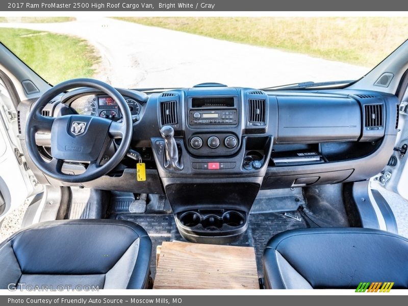 Bright White / Gray 2017 Ram ProMaster 2500 High Roof Cargo Van