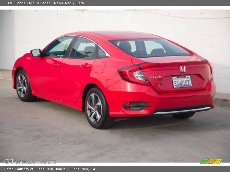 Rallye Red / Black 2020 Honda Civic LX Sedan