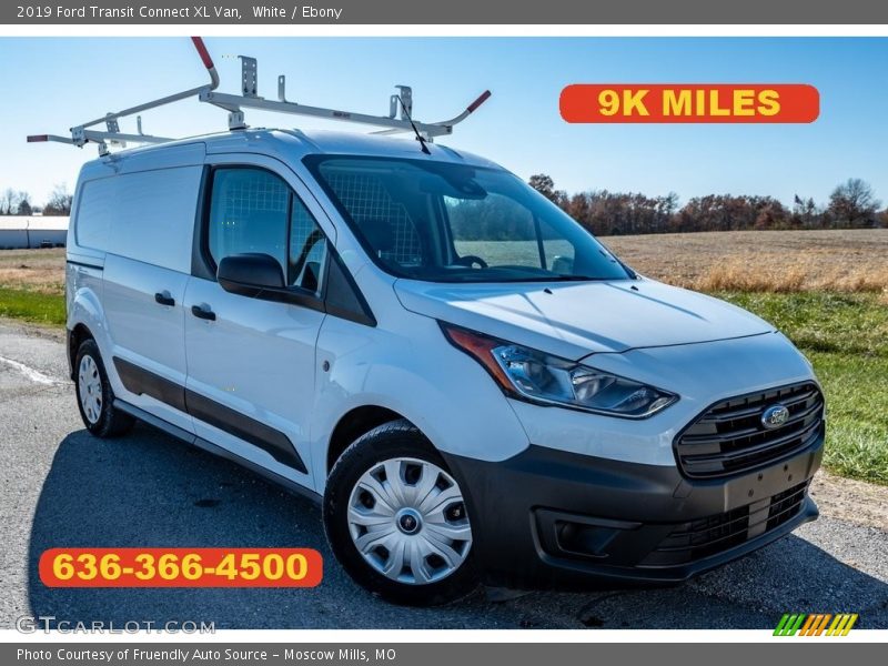 White / Ebony 2019 Ford Transit Connect XL Van