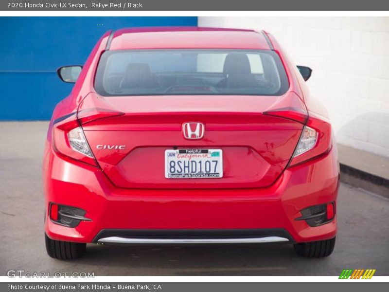 Rallye Red / Black 2020 Honda Civic LX Sedan