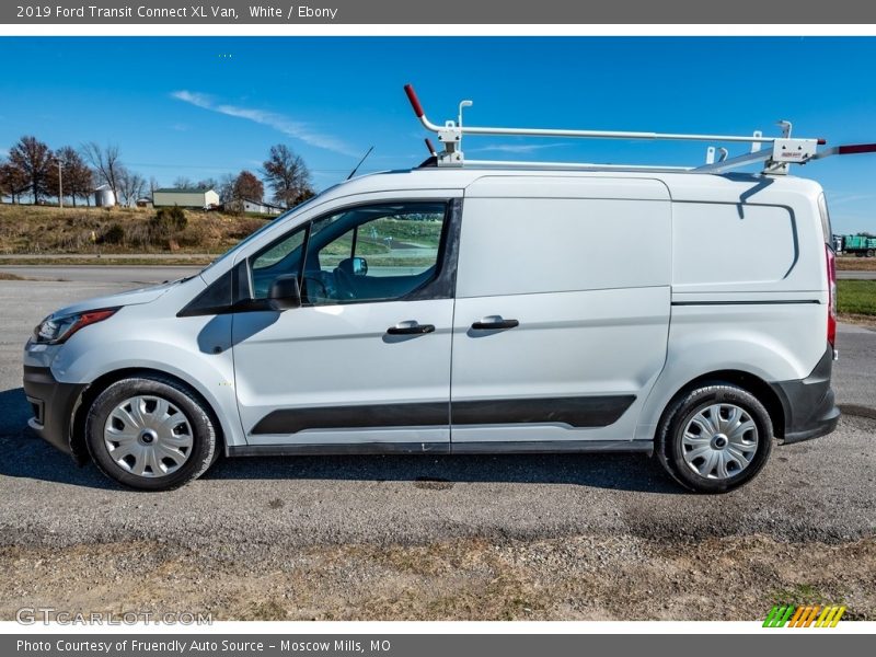 White / Ebony 2019 Ford Transit Connect XL Van