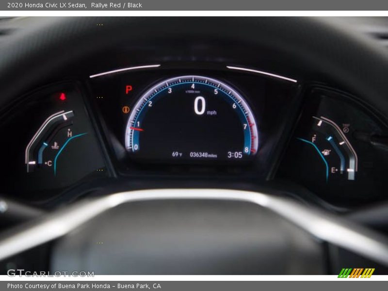 Rallye Red / Black 2020 Honda Civic LX Sedan