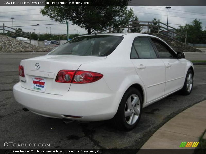 Performance White / Beige 2004 Mazda MAZDA6 i Sedan