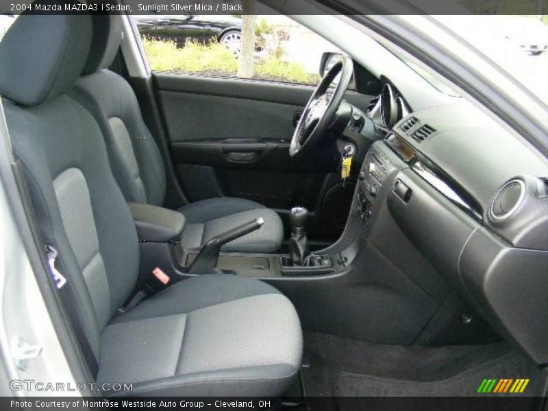 Sunlight Silver Mica / Black 2004 Mazda MAZDA3 i Sedan
