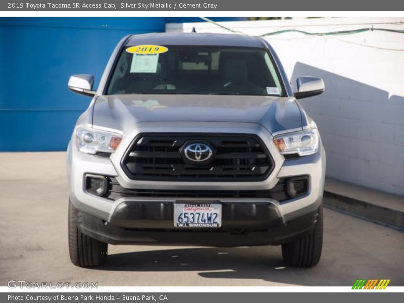 Silver Sky Metallic / Cement Gray 2019 Toyota Tacoma SR Access Cab