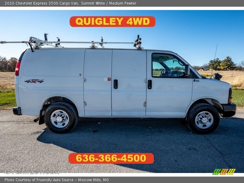 Summit White / Medium Pewter 2010 Chevrolet Express 3500 Cargo Van
