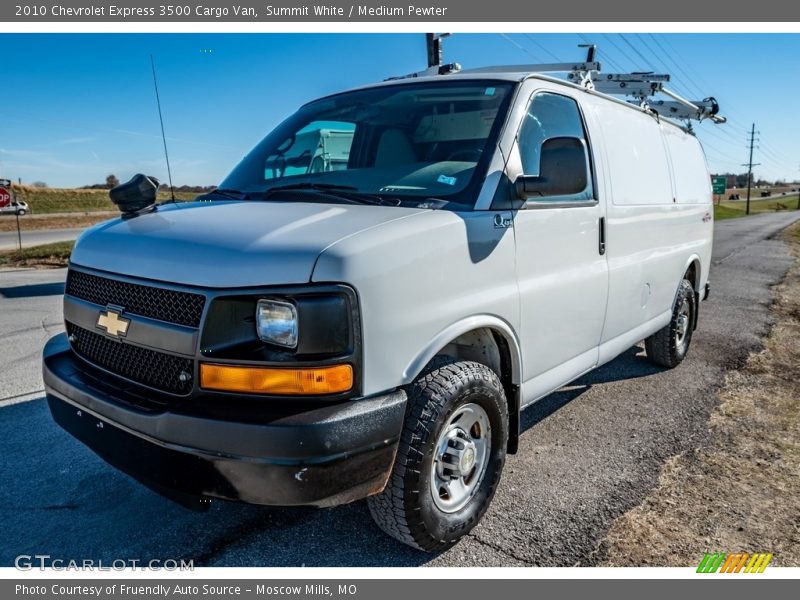 Summit White / Medium Pewter 2010 Chevrolet Express 3500 Cargo Van