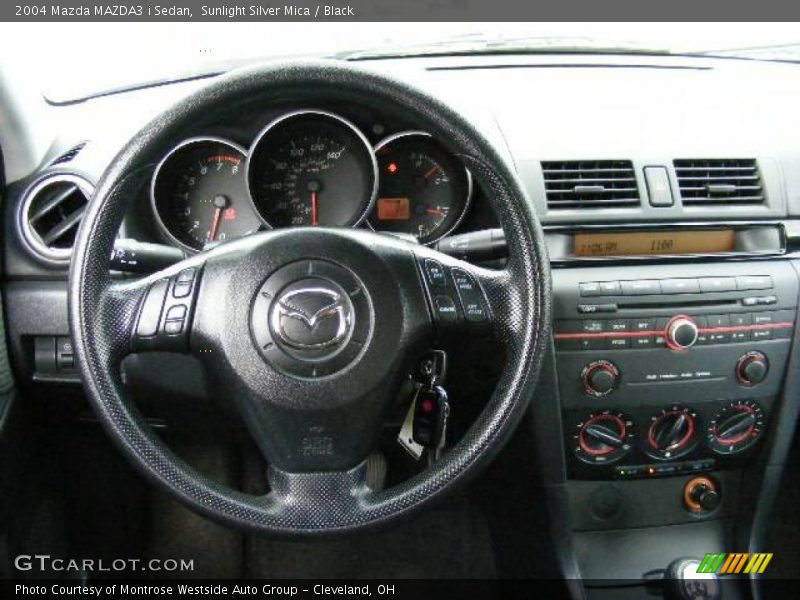 Sunlight Silver Mica / Black 2004 Mazda MAZDA3 i Sedan