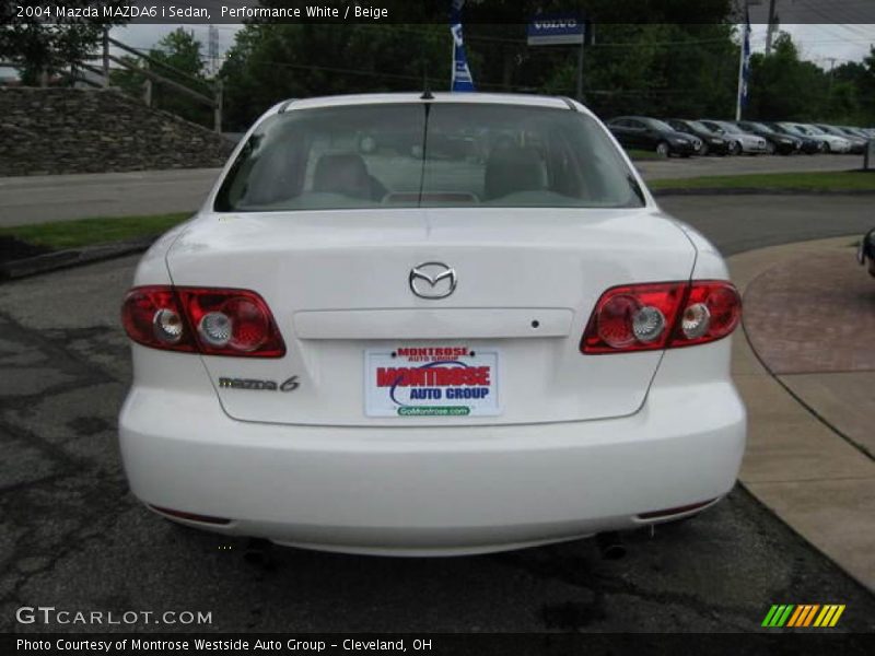 Performance White / Beige 2004 Mazda MAZDA6 i Sedan
