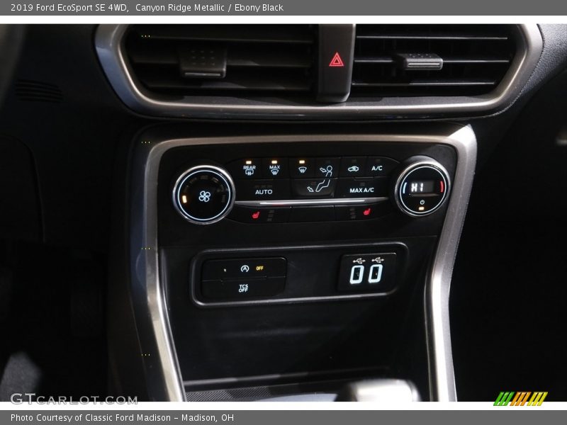 Canyon Ridge Metallic / Ebony Black 2019 Ford EcoSport SE 4WD