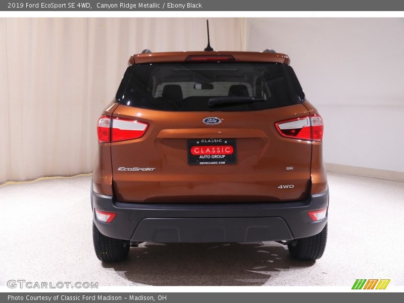 Canyon Ridge Metallic / Ebony Black 2019 Ford EcoSport SE 4WD