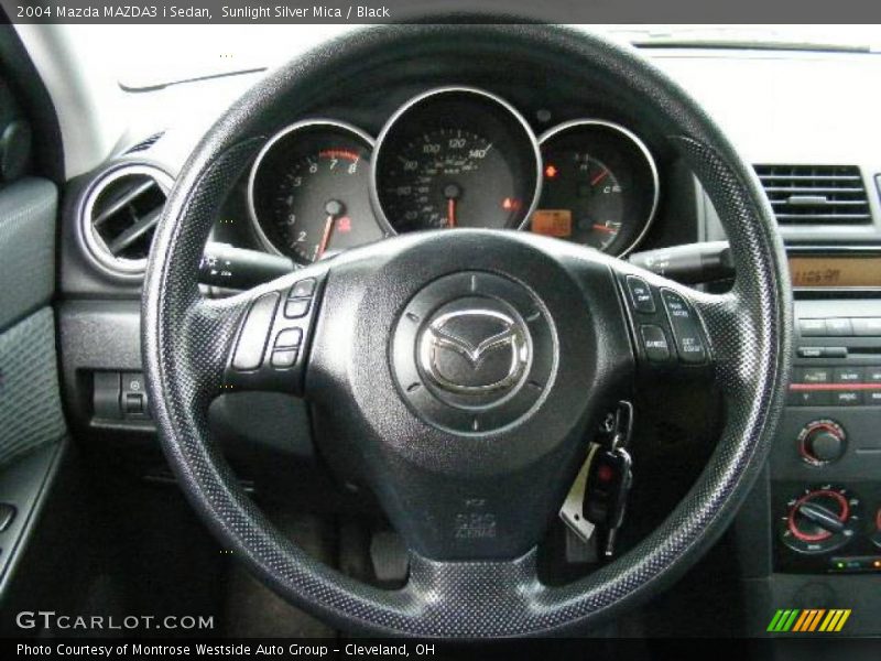 Sunlight Silver Mica / Black 2004 Mazda MAZDA3 i Sedan