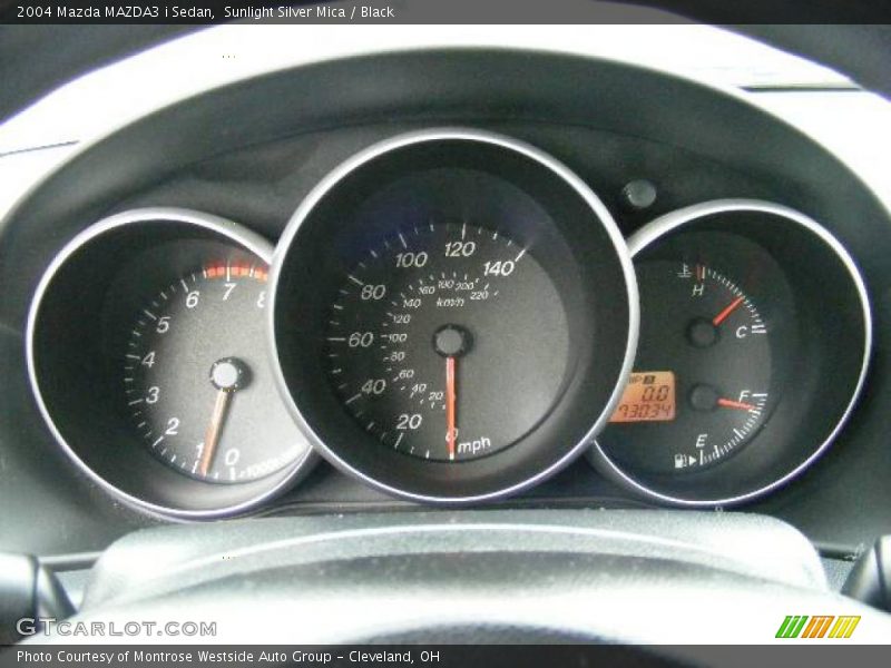 Sunlight Silver Mica / Black 2004 Mazda MAZDA3 i Sedan