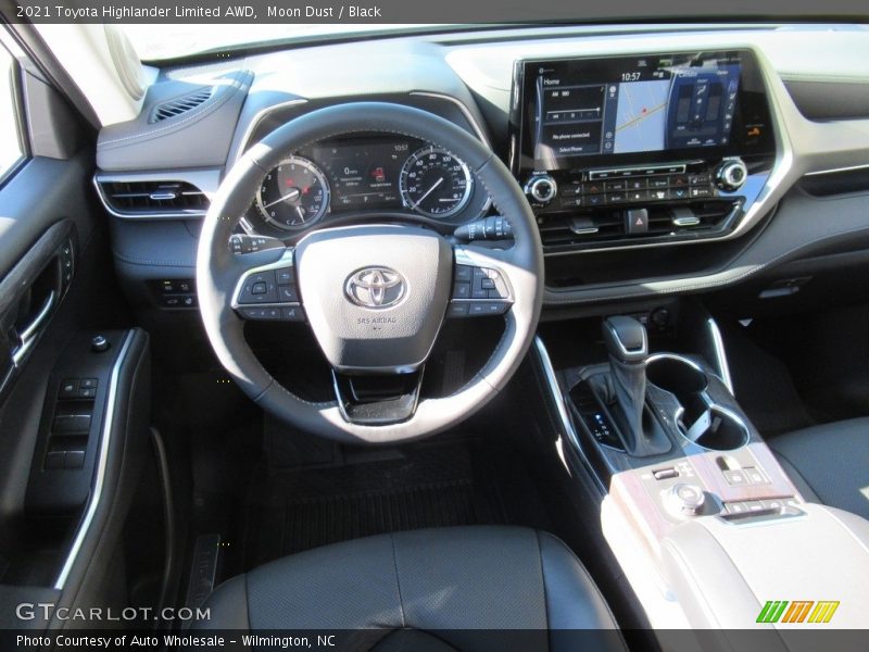 Moon Dust / Black 2021 Toyota Highlander Limited AWD