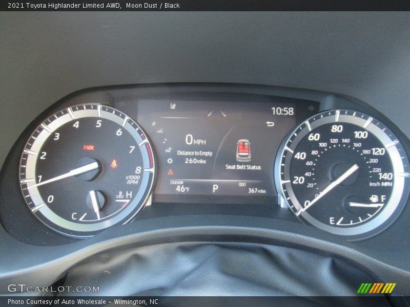 Moon Dust / Black 2021 Toyota Highlander Limited AWD